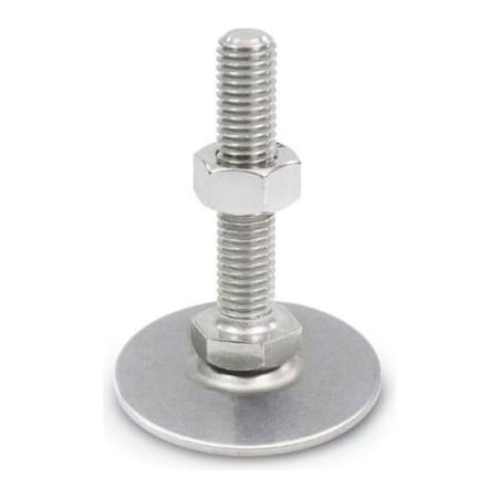 J.W. Winco Leveling Foot - Threaded - 3150 Lbs. Capacity - 2.36" Base Dia. - J.W. Winco 41-60-3/8X16-75-D0-SK 41-60-3/8X16-75-D0-SK